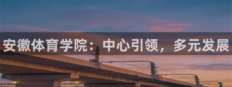 海南JJB竞技宝官网下载发展怎么样：安徽体育学院：中心引领，
