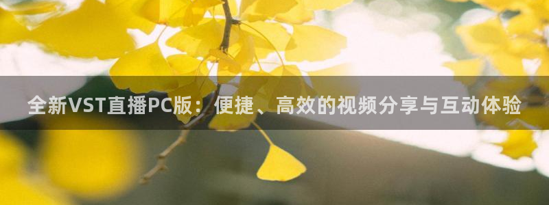 搜球吧8直播：全新VST直播PC版：便捷、高效的视频分享与互动体验